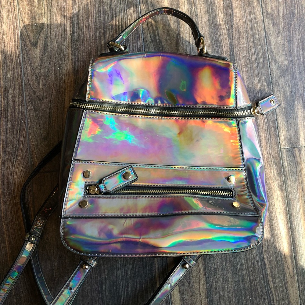 Holographic Festival Backpack 🌀💜